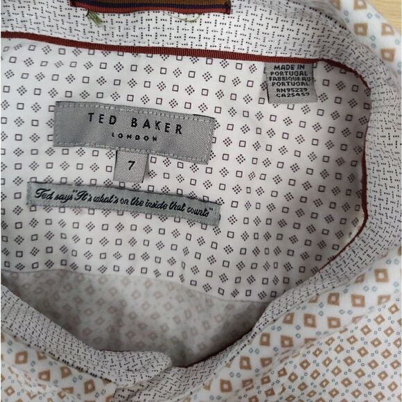 Ted Backer London casual button down dress shirt size 7 XL - Picture 7 of 8